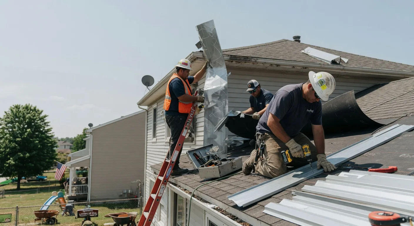 Storm Damage Metal Roof Repair in Grand Ridge, FL